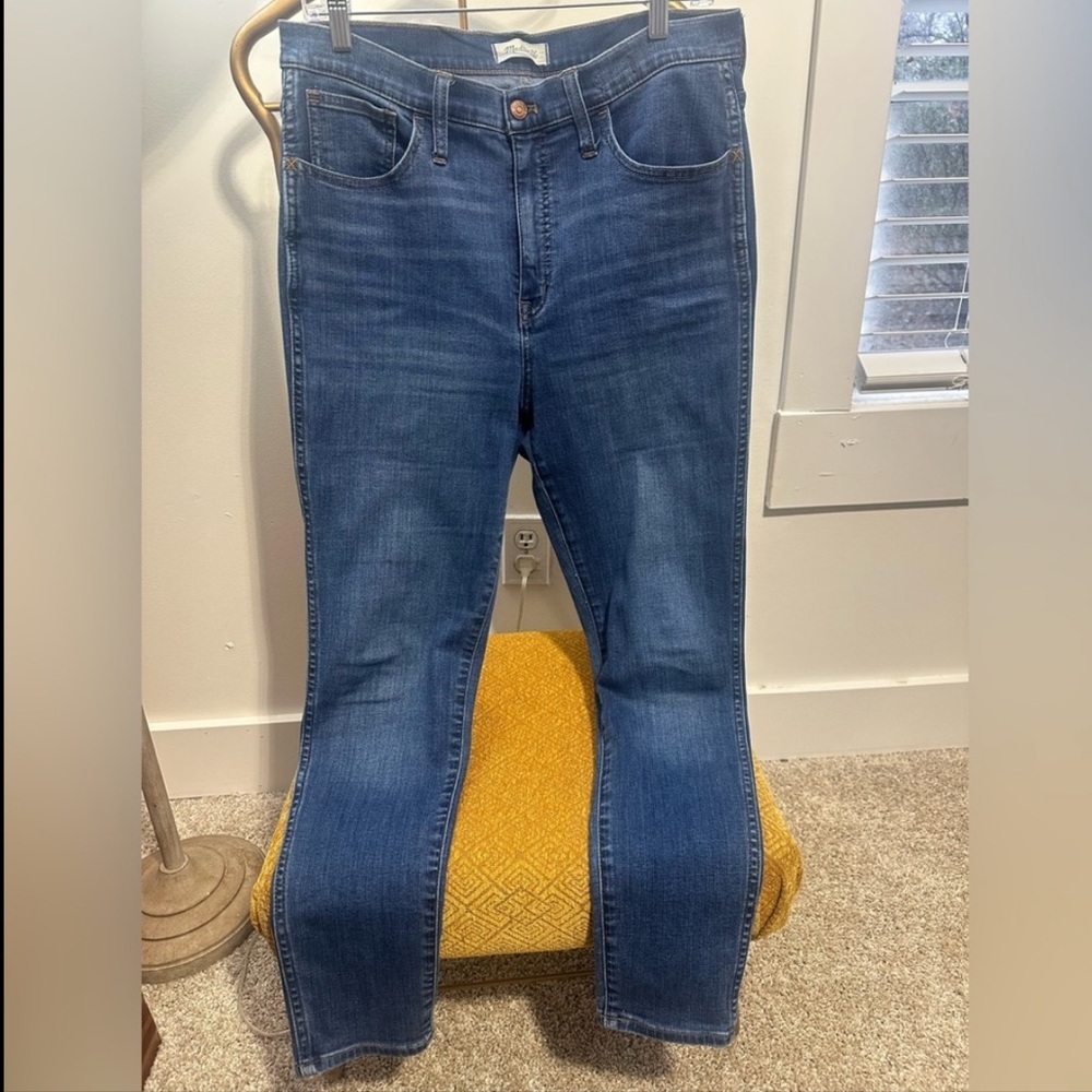 Madewell Women's High Waisted Ankle Jeans - Dark Blue Size 31 - Picture 11 of 11